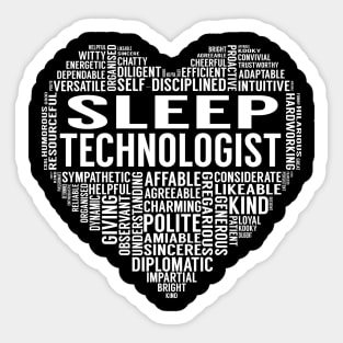 Sleep Technologist Heart Sticker